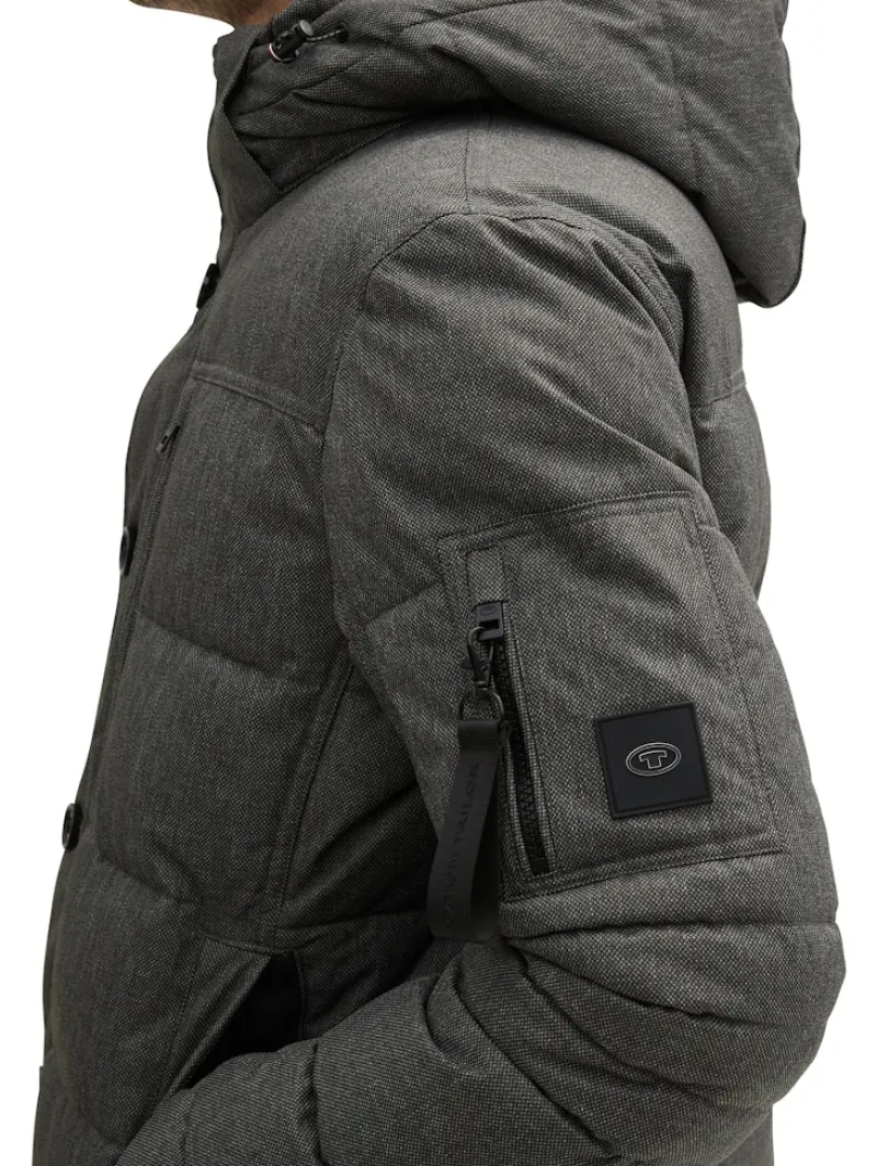Tom Tailor Jacken|Big Boys*Pufferjacke mit abnehmbarer Kapuze grey garment dye structure