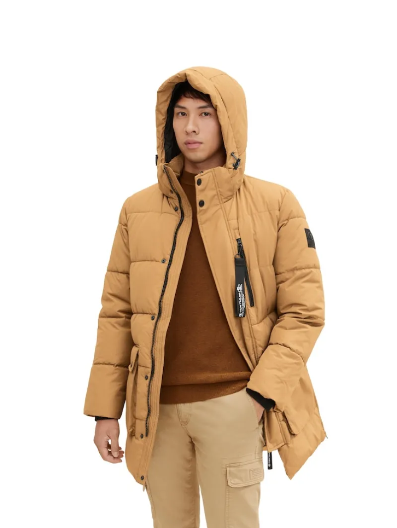 Tom Tailor Jacken|Big Boys*Puffermantel mit Kapuze - REPREVE(R) Our Ocean(R) otter brown