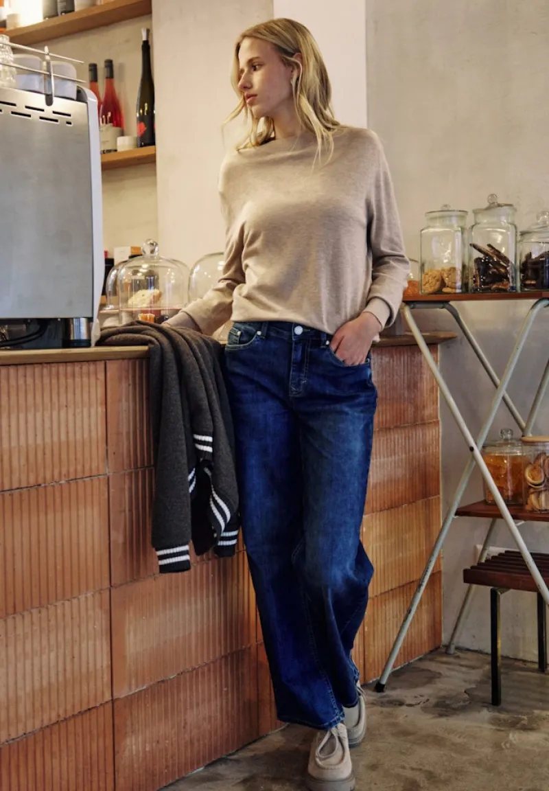 STREET ONE STUDIO Pullover & Sweatshirts*Pullover im Feinstrick buffed beige mel.