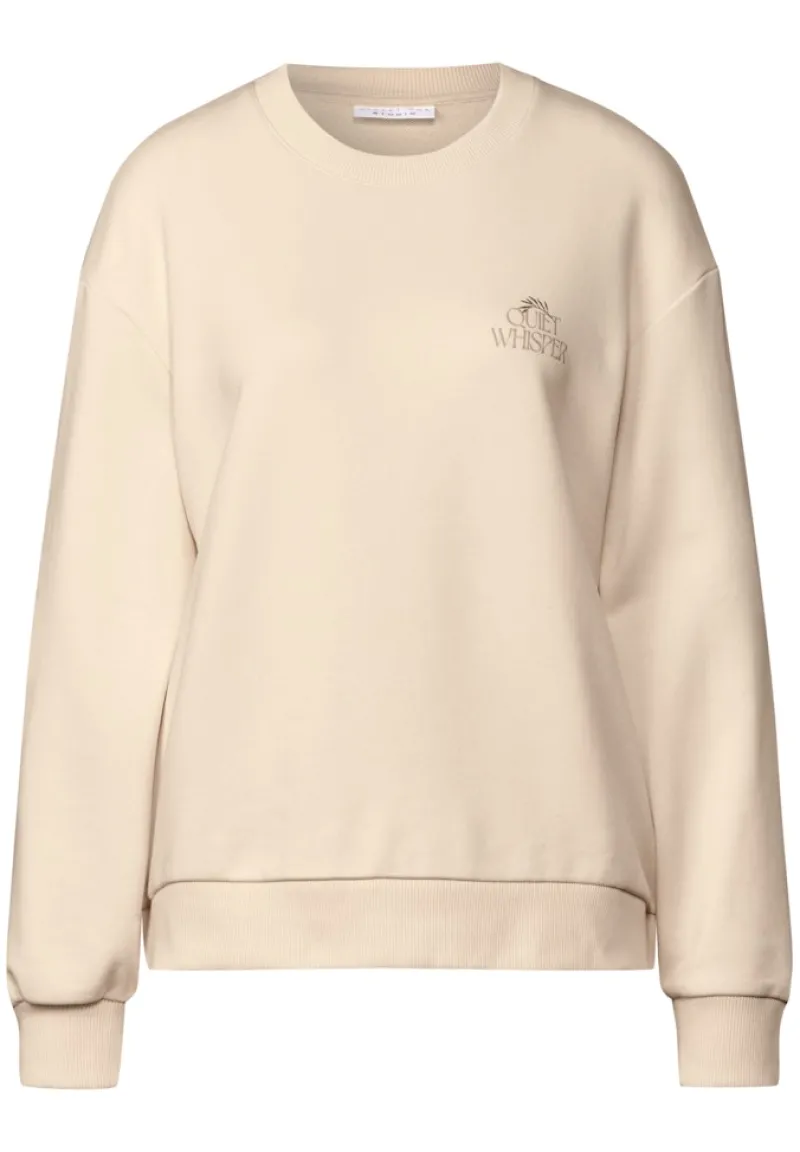 STREET ONE STUDIO Pullover & Sweatshirts*Pullover im Loose Fit mellow vanilla
