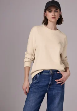STREET ONE STUDIO Pullover & Sweatshirts*Pullover im Loose Fit mellow vanilla