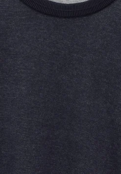 Street One Men Pullover & Sweatshirts|Big Boys*Pullover in Two Tone Optik nightfall blue