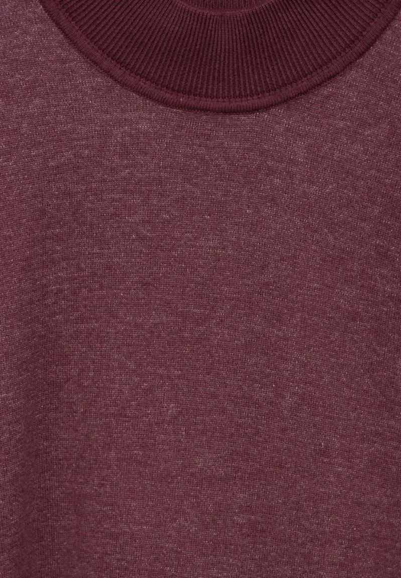 Street One Men Pullover & Sweatshirts|Big Boys*Pullover in Two Tone Optik vintage red