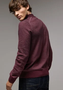 Street One Men Pullover & Sweatshirts|Big Boys*Pullover in Two Tone Optik vintage red