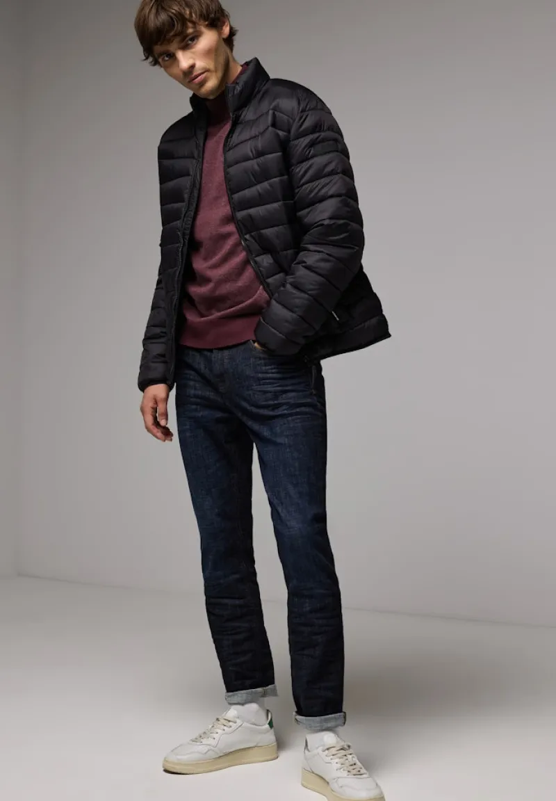 Street One Men Pullover & Sweatshirts|Big Boys*Pullover in Two Tone Optik vintage red