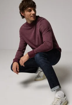 Street One Men Pullover & Sweatshirts|Big Boys*Pullover in Two Tone Optik vintage red