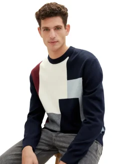 Tom Tailor Pullover & Sweatshirts|Big Boys*Pullover mit Colour Blocking knitted multi color block
