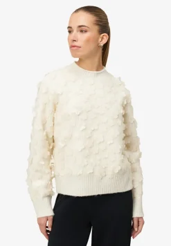 Zero Pullover & Sweatshirts*Pullover mit 3D Blüten Eggnog