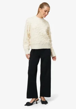 Zero Pullover & Sweatshirts*Pullover mit 3D Blüten Eggnog