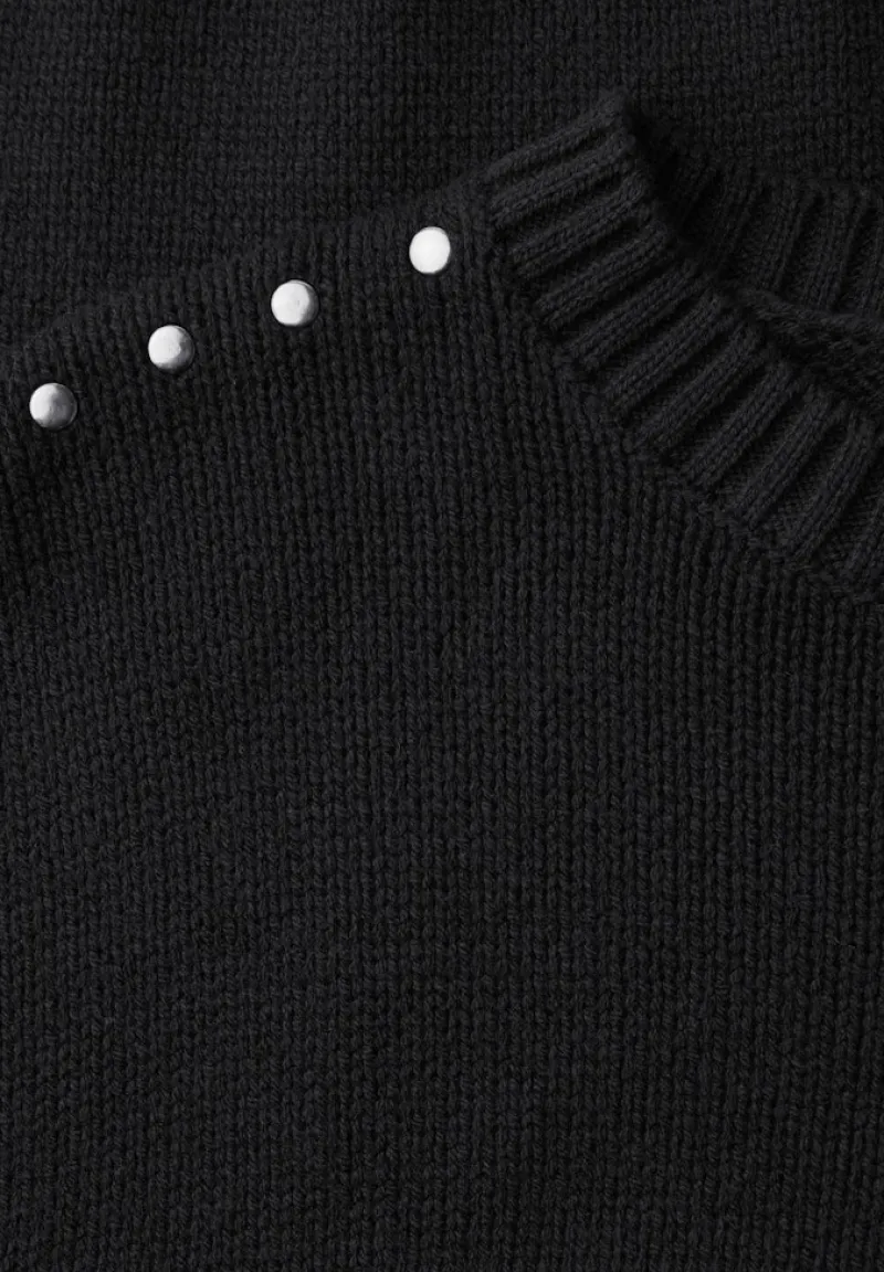 STREET ONE STUDIO Pullover & Sweatshirts*Pullover mit Nieten Black