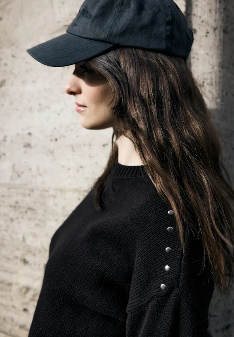 STREET ONE STUDIO Pullover & Sweatshirts*Pullover mit Nieten Black