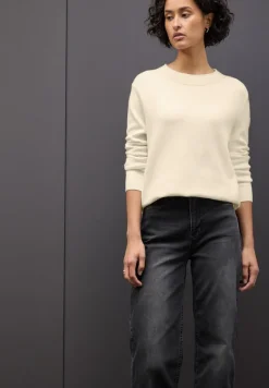 Street One Pullover & Sweatshirts*Pullover mit Rollkante soft beige