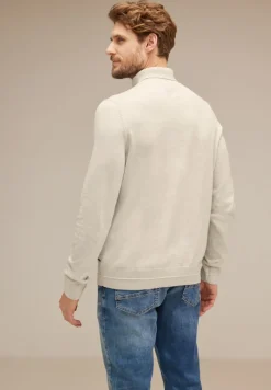 Street One Men Pullover & Sweatshirts*Pullover mit Rollkragen wool white