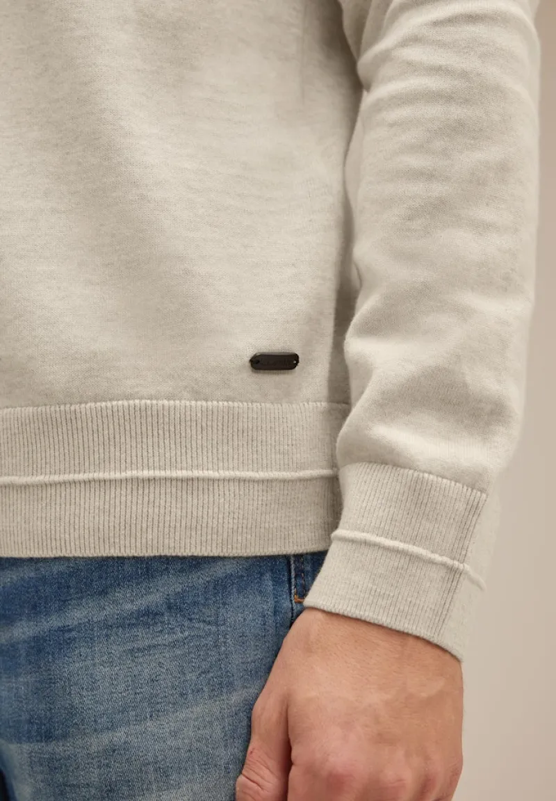 Street One Men Pullover & Sweatshirts*Pullover mit Rollkragen wool white
