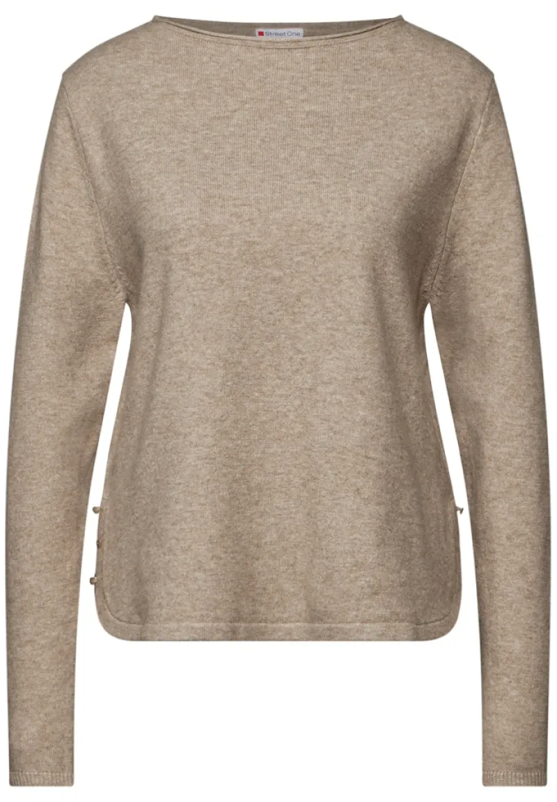Street One Pullover & Sweatshirts*Pullover mit Schlitz-Detail honey sand mel.