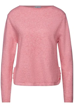 Street One Pullover & Sweatshirts*Pullover mit Schlitz-Detail sugar coral mel.