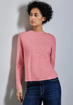 Street One Pullover & Sweatshirts*Pullover mit Schlitz-Detail sugar coral mel.