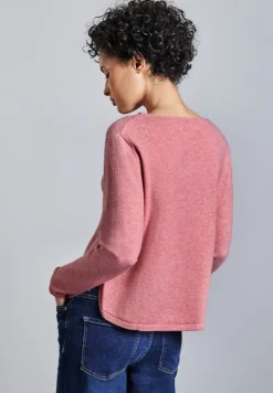 Street One Pullover & Sweatshirts*Pullover mit Schlitz-Detail sugar coral mel.