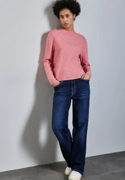 Street One Pullover & Sweatshirts*Pullover mit Schlitz-Detail sugar coral mel.