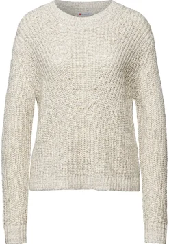 Street One Pullover & Sweatshirts*Pullover mit Strickmuster cloud cream mel.