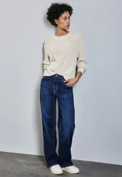 Street One Pullover & Sweatshirts*Pullover mit Strickmuster cloud cream mel.