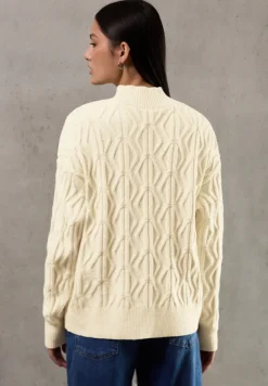 STREET ONE STUDIO Pullover & Sweatshirts*Pullover mit Strickmuster soft beige