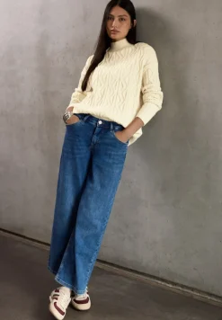 STREET ONE STUDIO Pullover & Sweatshirts*Pullover mit Strickmuster soft beige