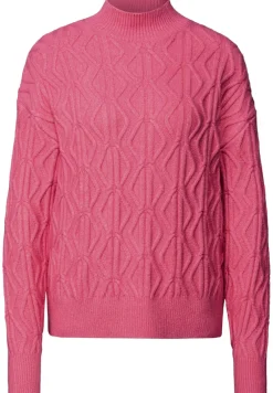 STREET ONE STUDIO Pullover & Sweatshirts*Pullover mit Strickmuster candy pink mel.