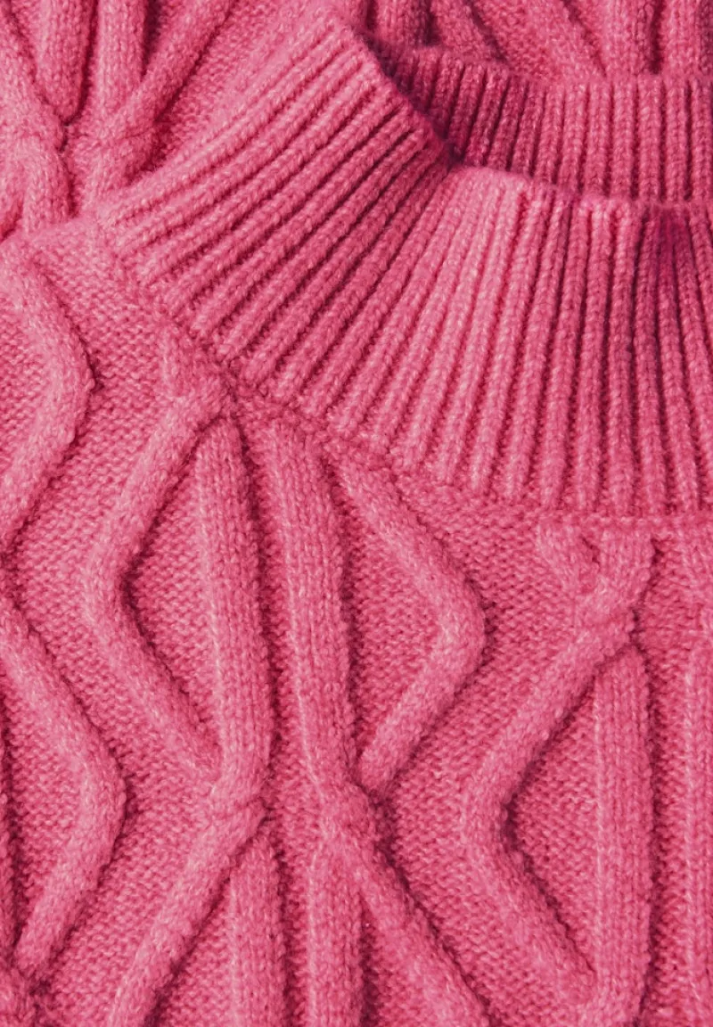 STREET ONE STUDIO Pullover & Sweatshirts*Pullover mit Strickmuster candy pink mel.
