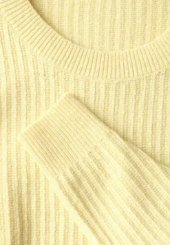STREET ONE STUDIO Pullover & Sweatshirts*Pullover mit Struktur bond yellow mel.