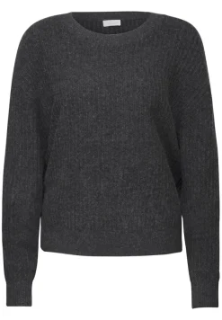 STREET ONE STUDIO Pullover & Sweatshirts*Pullover mit Struktur gravel grey mel.