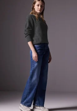 STREET ONE STUDIO Pullover & Sweatshirts*Pullover mit Struktur gravel grey mel.