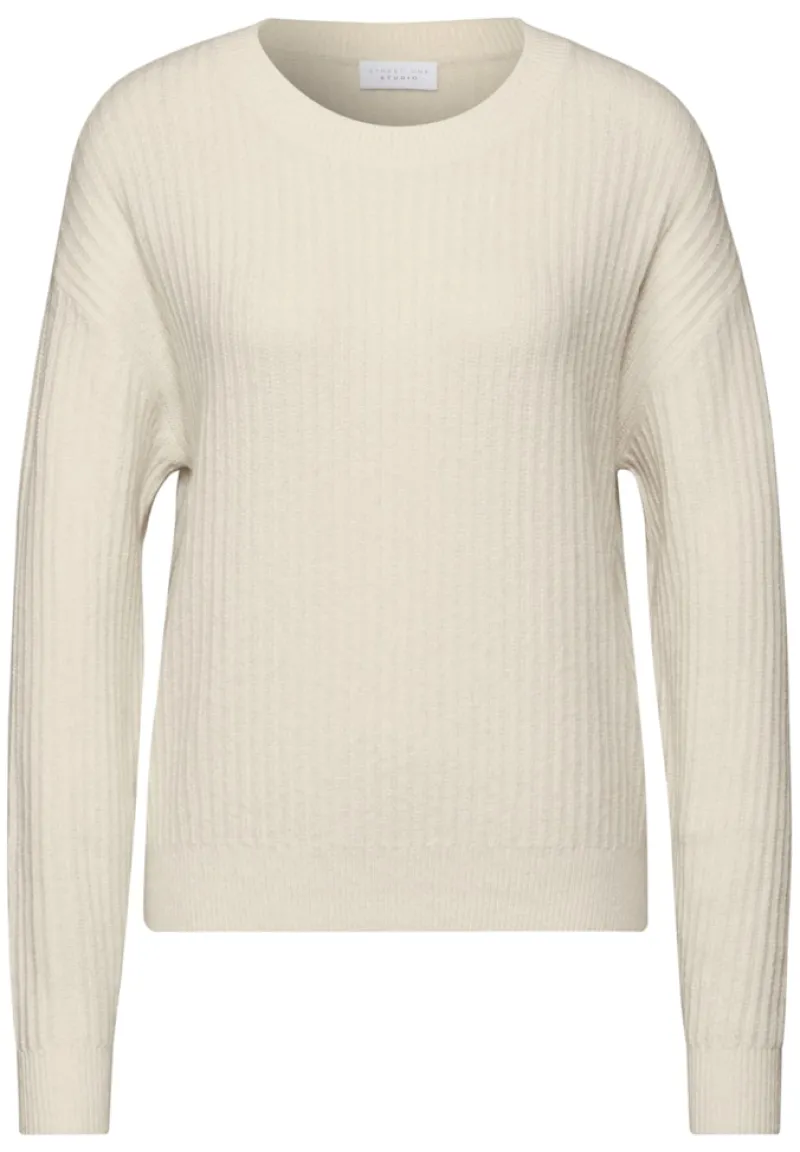 STREET ONE STUDIO Pullover & Sweatshirts*Pullover mit Struktur soft beige