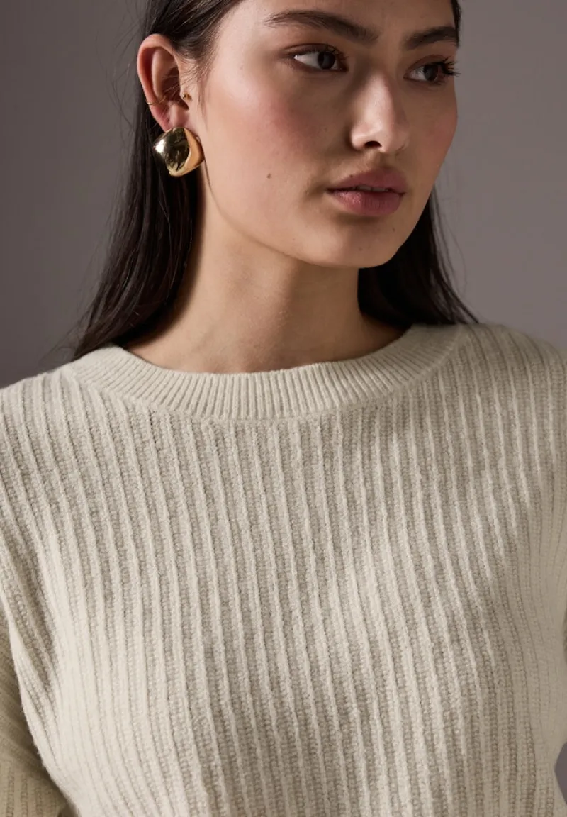 STREET ONE STUDIO Pullover & Sweatshirts*Pullover mit Struktur soft beige