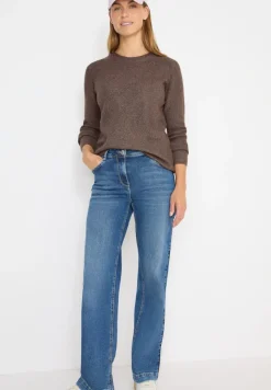 Cecil Pullover & Sweatshirts*Pullover mit Strukturdetails mushroom taupe melange