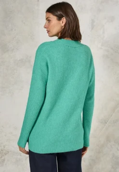 Cecil Pullover & Sweatshirts*Pullover mit V-Ausschnitt aventurine green melange