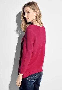 Cecil Pullover & Sweatshirts*Pullover mit V-Ausschnitt pink sorbet