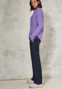 Cecil Pullover & Sweatshirts*Pullover mit V-Ausschnitt gentle lilac melange