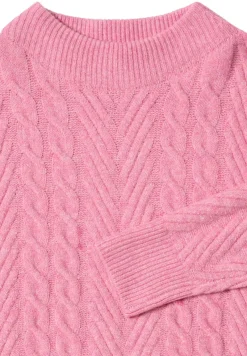 Cecil Pullover & Sweatshirts*Pullover mit Zopfmuster dark blossom melange