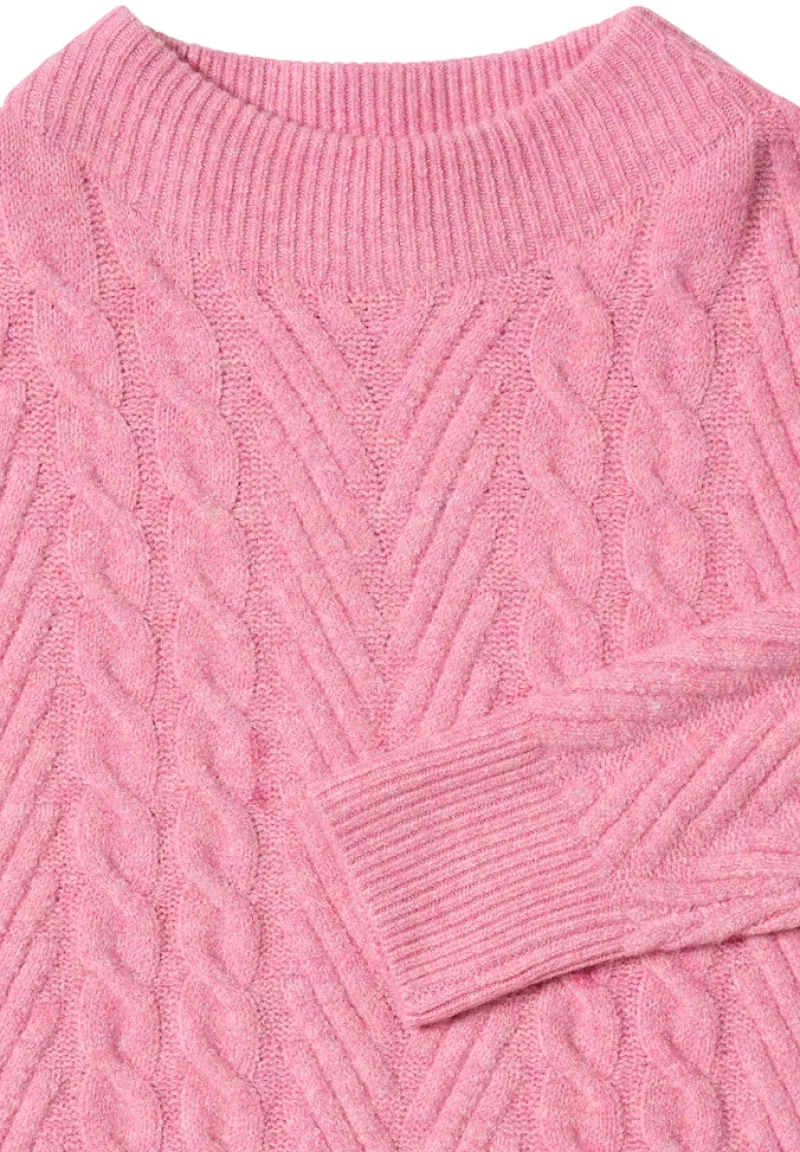 Cecil Pullover & Sweatshirts*Pullover mit Zopfmuster dark blossom melange