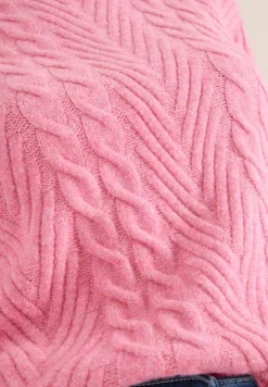 Cecil Pullover & Sweatshirts*Pullover mit Zopfmuster dark blossom melange