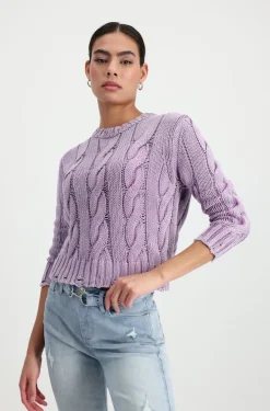 Monari Pullover & Sweatshirts*Pullover mit Zopfmuster lavender rose