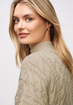 Street One Pullover & Sweatshirts*Pullover mit Zopfmuster sanded beige