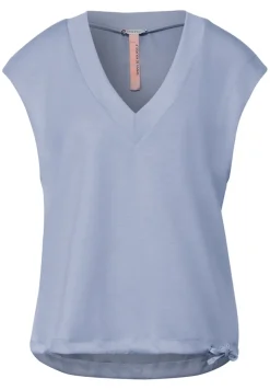 Street One Pullover & Sweatshirts*Pullunder im Seidenlook mid sunny blue