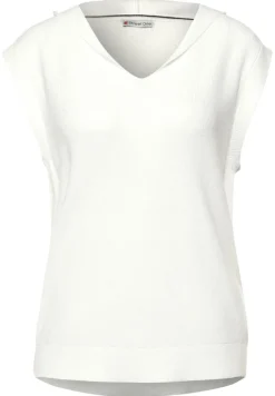 Street One Pullover & Sweatshirts*Pullunder mit Kapuze off white