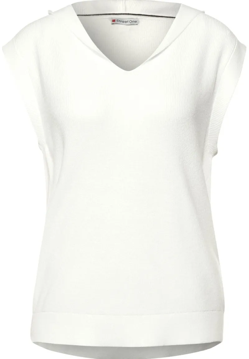 Street One Pullover & Sweatshirts*Pullunder mit Kapuze off white