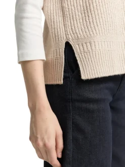 Tom Tailor Pullover & Sweatshirts*Pullunder mit V-Ausschnitt sand stone beige melange