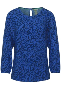 Street One Blusen*Raglan Bluse mit Print eclipse blue