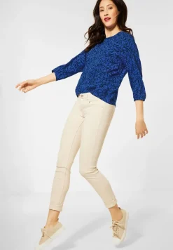 Street One Blusen*Raglan Bluse mit Print eclipse blue