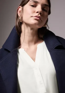 STREET ONE STUDIO Blusen*Raglan-Bluse in Unifarbe off white